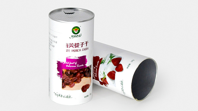 圆形纸筒广泛应用于零食包装