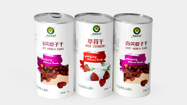 干果食品纸筒包装定做流程