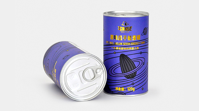 有哪些零食使用圆筒纸罐包装？