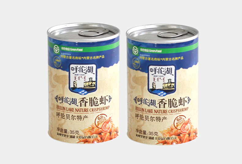 香脆虾食品纸罐