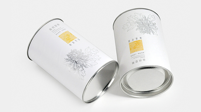 金丝皇菊茶叶纸筒