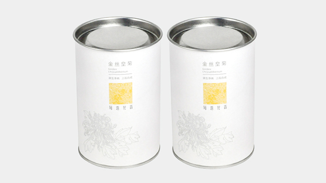 金丝皇菊茶叶纸筒