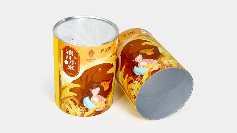 杂粮小米纸罐包装