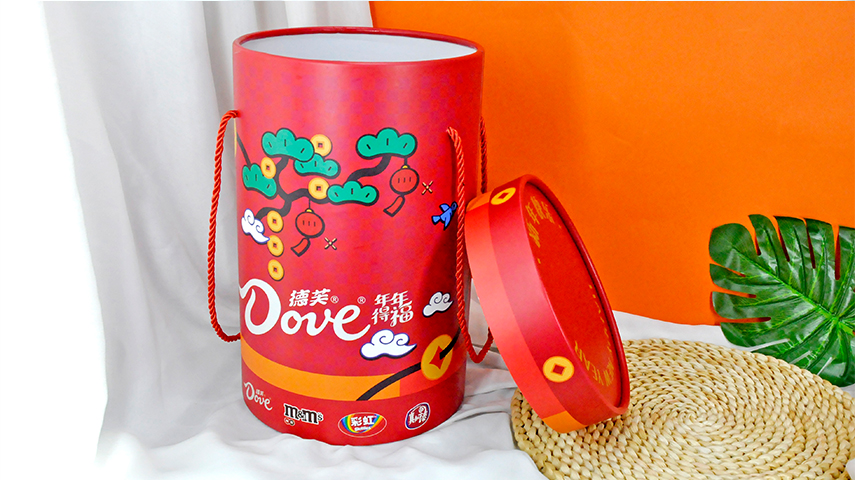 零食抱抱桶礼盒包装