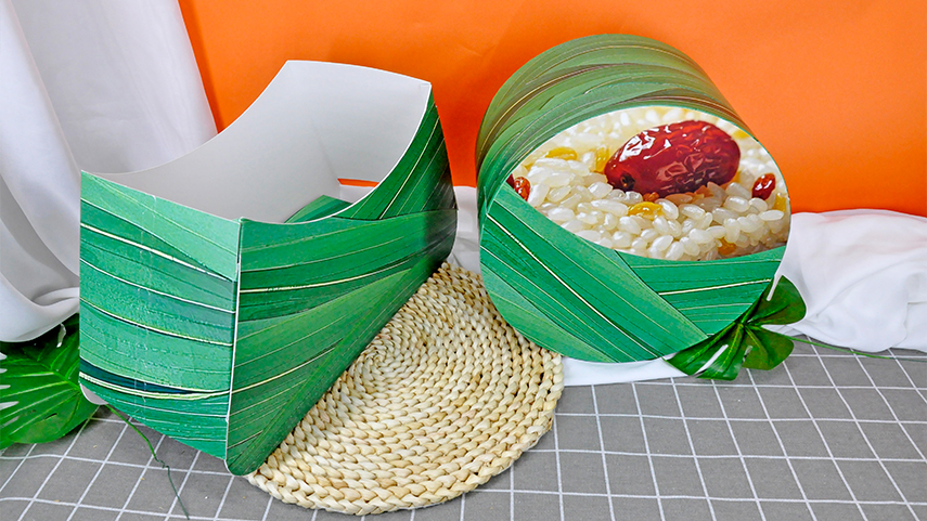 圆形粽子礼盒包装