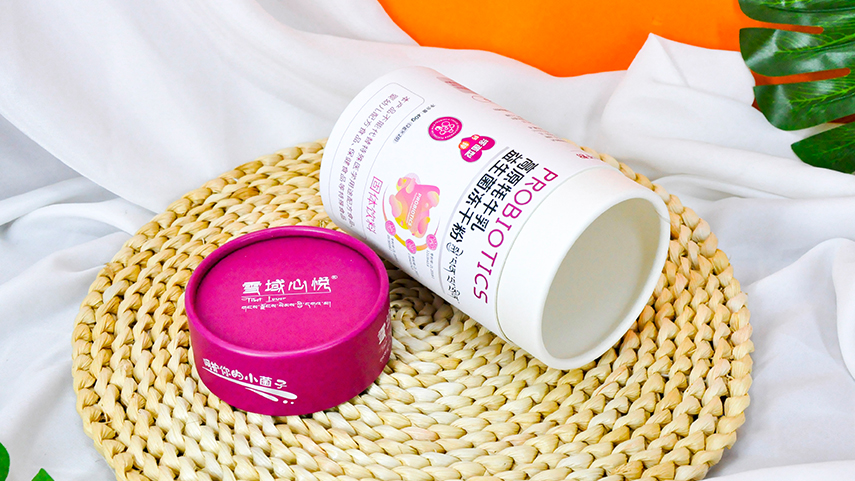 固体饮粉纸罐包装