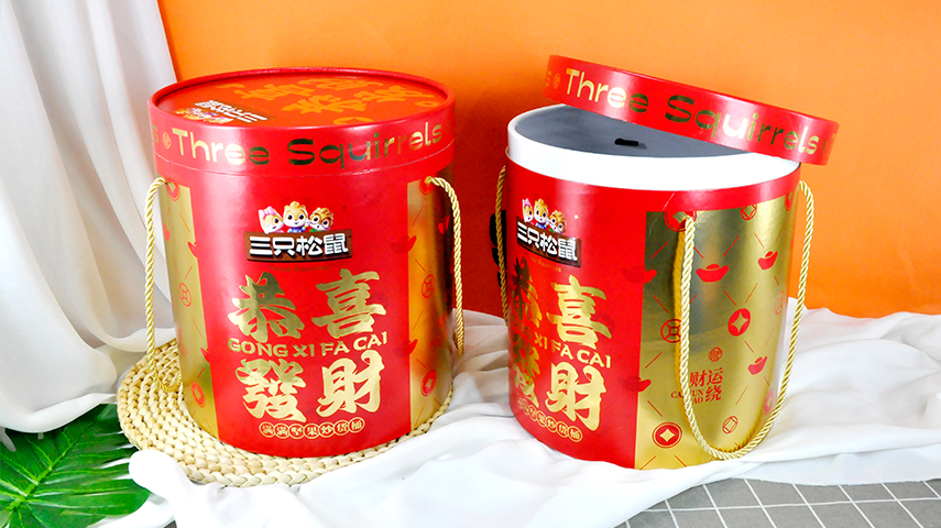 零食抱抱桶礼盒包装