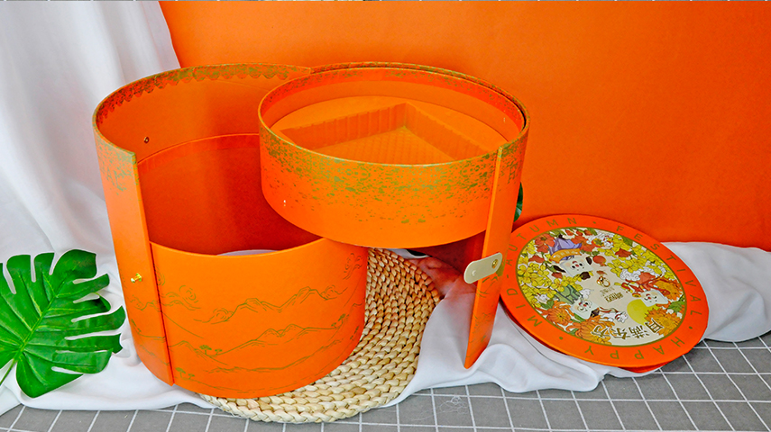 圆筒月饼礼盒包装